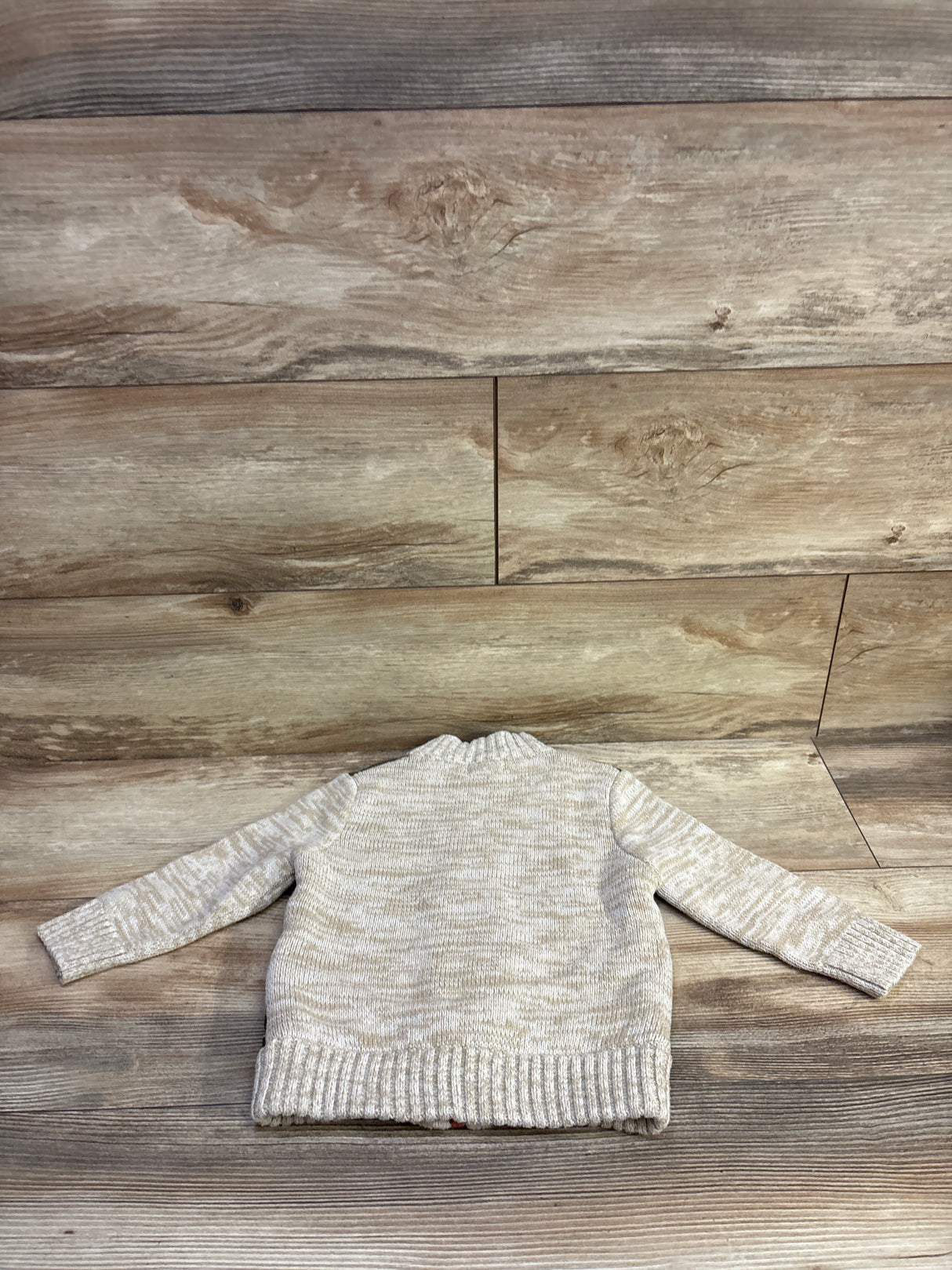 Cat & Jack Sweater Knit Quilted Jacket Beige sz 2T