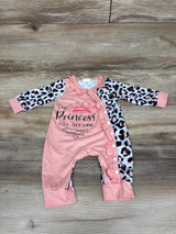 Aoswep The Princess Has Arrived Ruffle Coverall Pink sz Newborn