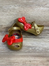 Mini Melissa Ultragirl Snow White Gold Glitter Shoes sz 5c