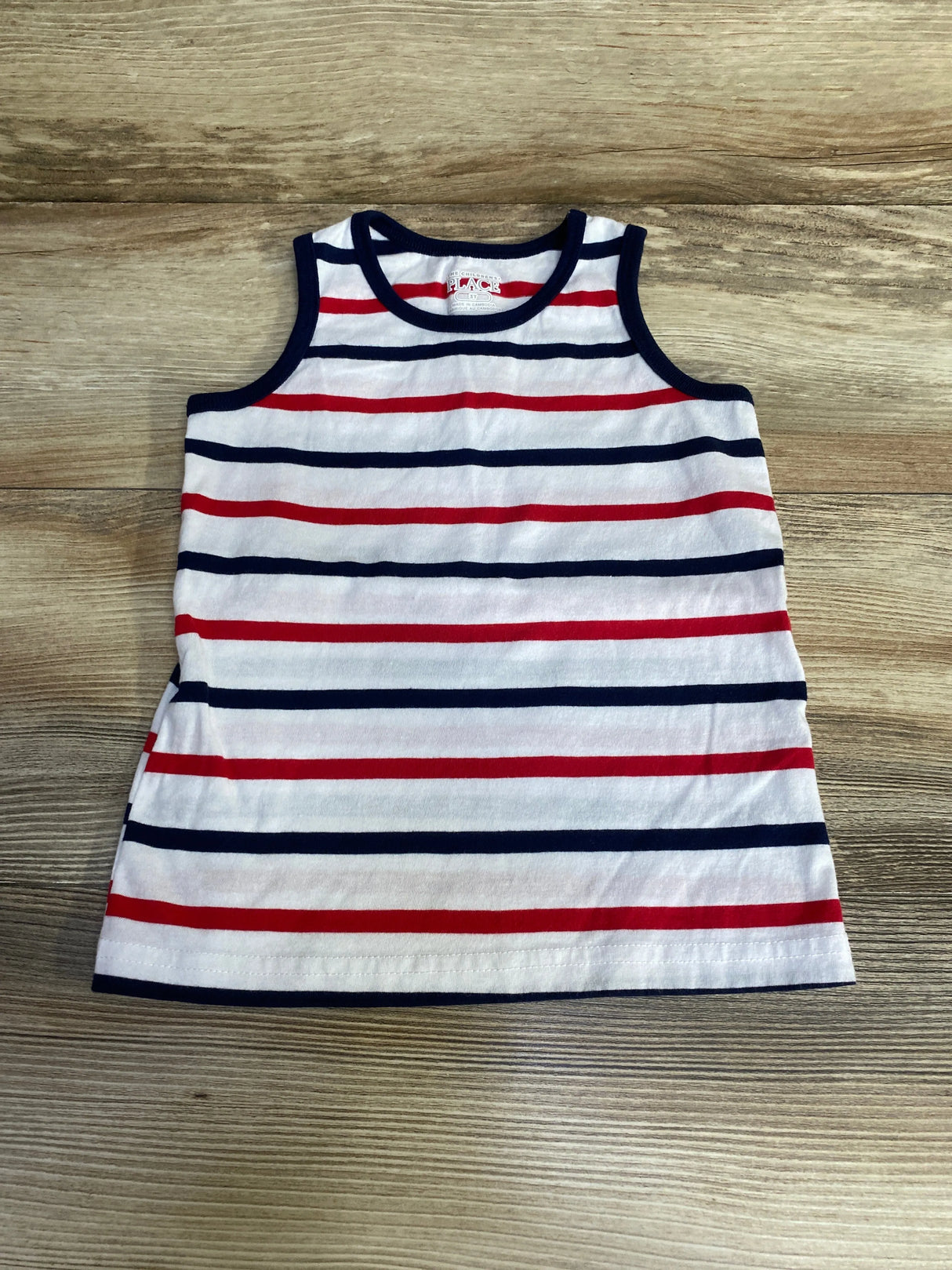 Children's Place Striped Tank Top White sz 3T