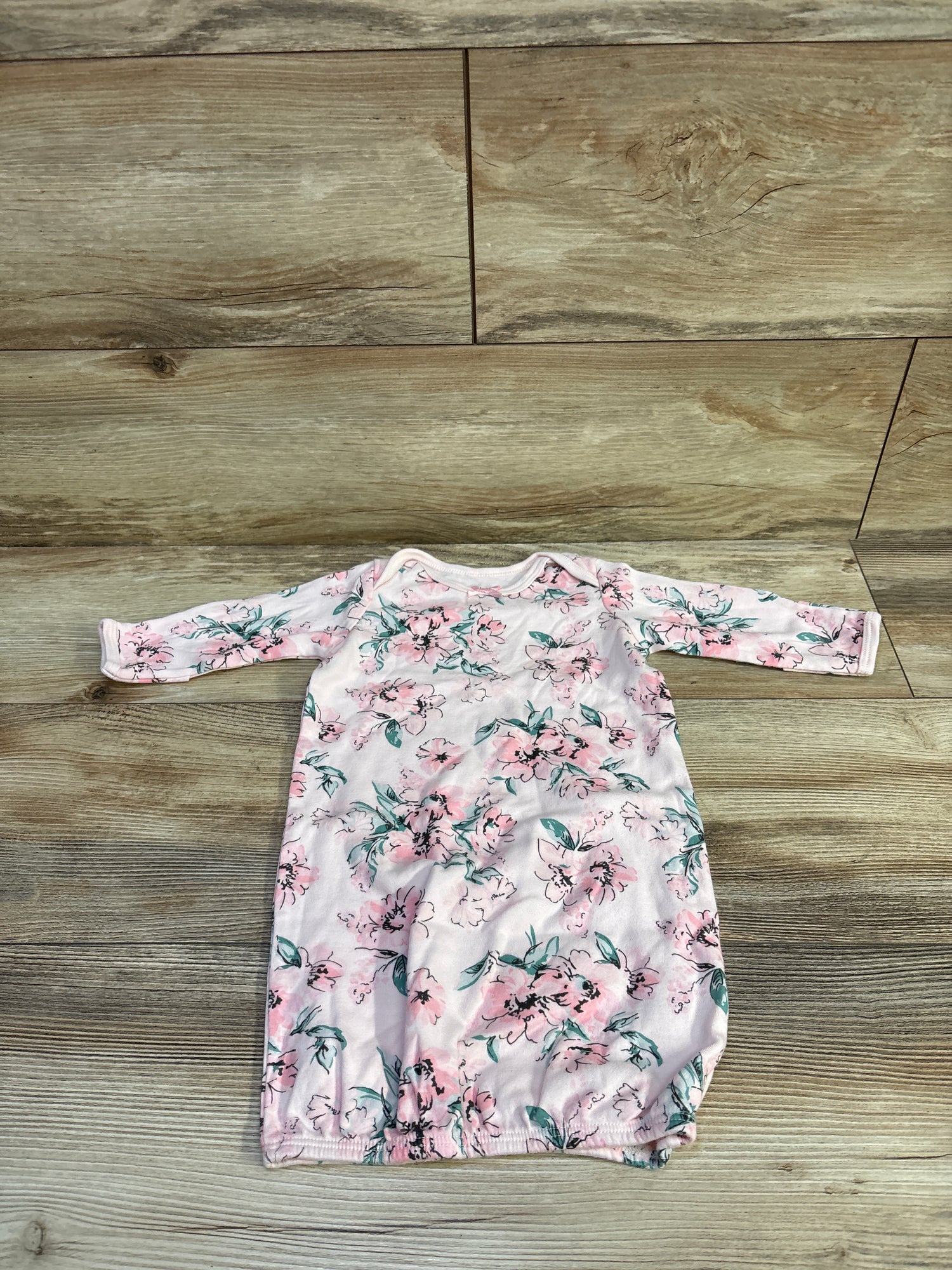 Little Me Floral Sleep Gown Pink sz 0-3m