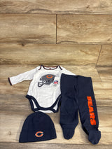 NEW NFL Team Apparel Denver Broncos 3pc Bodysuit & Footed Pants Set White sz 6-9m