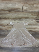 Baby Gap Metallic Pleated Dress Gold sz 18-24m