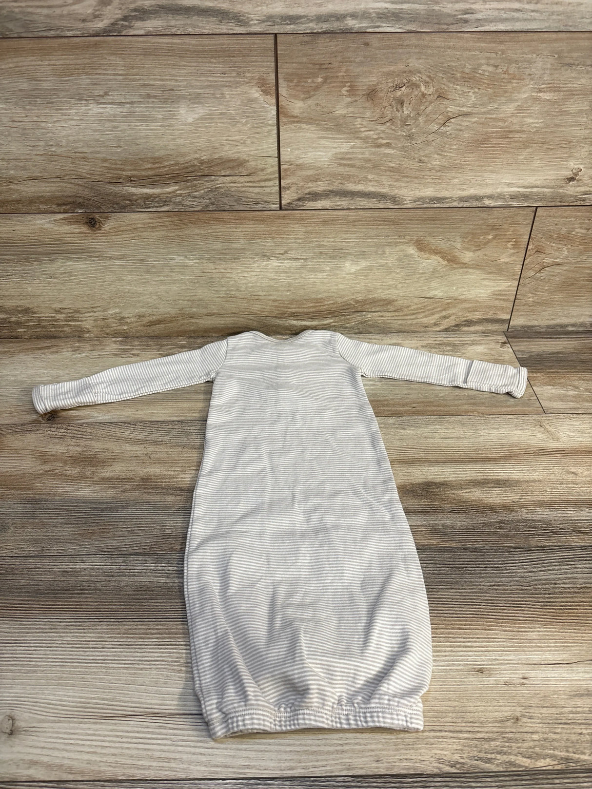 Carter's Striped Henley Sleeper Gown Oatmeal sz 3m