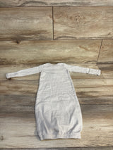 Carter's Striped Henley Sleeper Gown Oatmeal sz 3m