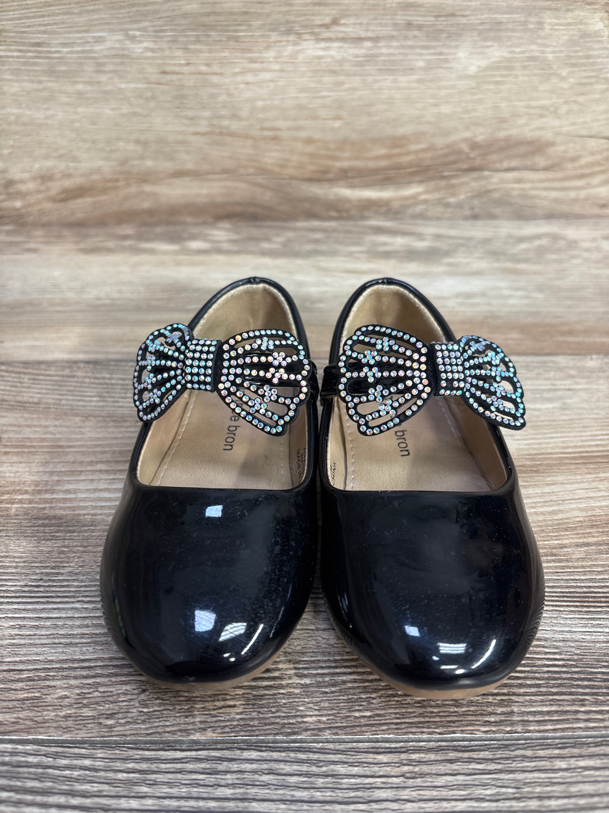 THEE BRON Patent Leather Mary Jane Ballet Flats Black sz 8c