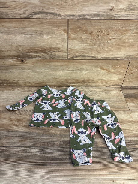 Disney 2pc Stitch Pajama Set Green sz 12m - Me n Mommy To Be