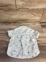Little Co Button-Up Shirt Mint sz 9m
