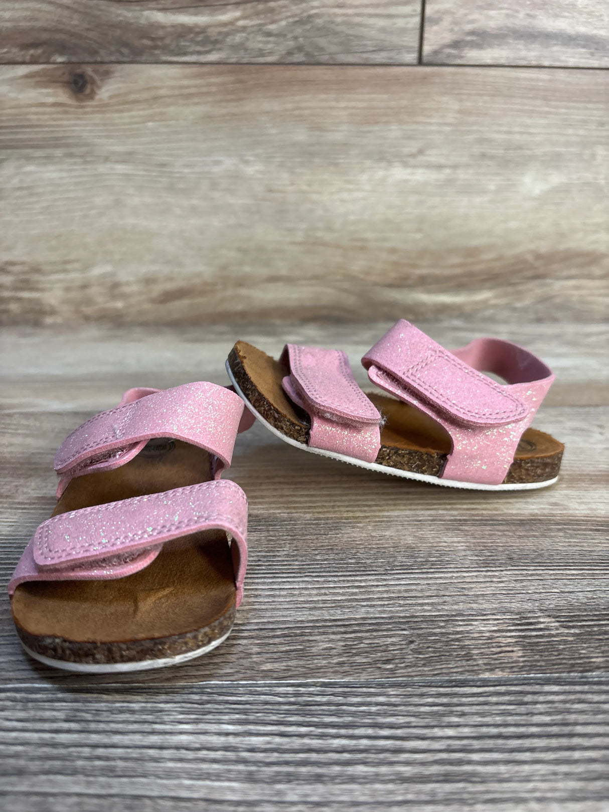 Wonder Nation Two-Strap Sandals Pink sz 6c