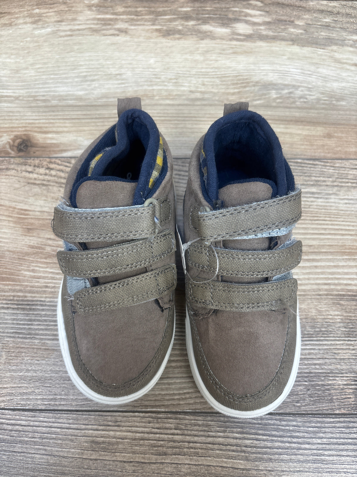 NEW Wonder Nation Casual High-Top Sneakers Tan sz 8c