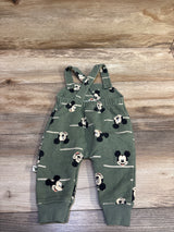 Disney Baby Mickey Mouse Overalls Green sz 0/3m