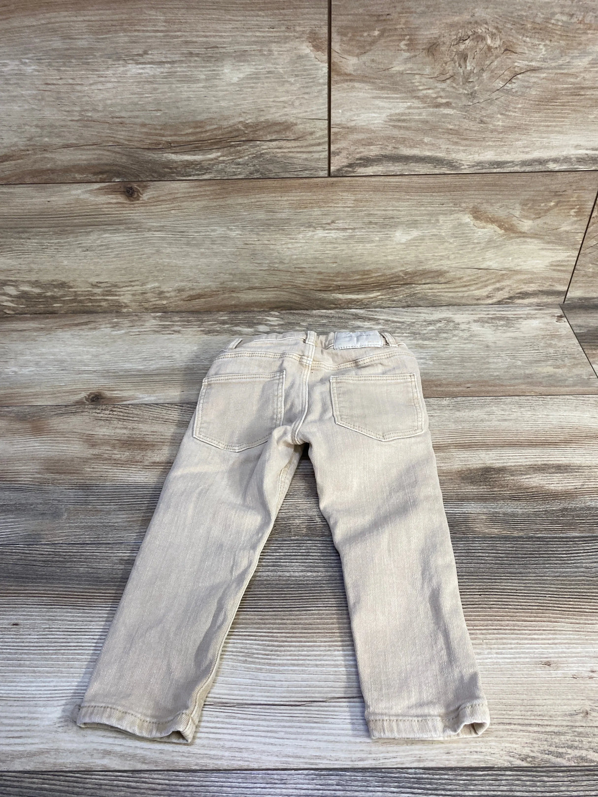 Zara Slim Denim Jeans Beige sz 18-24m