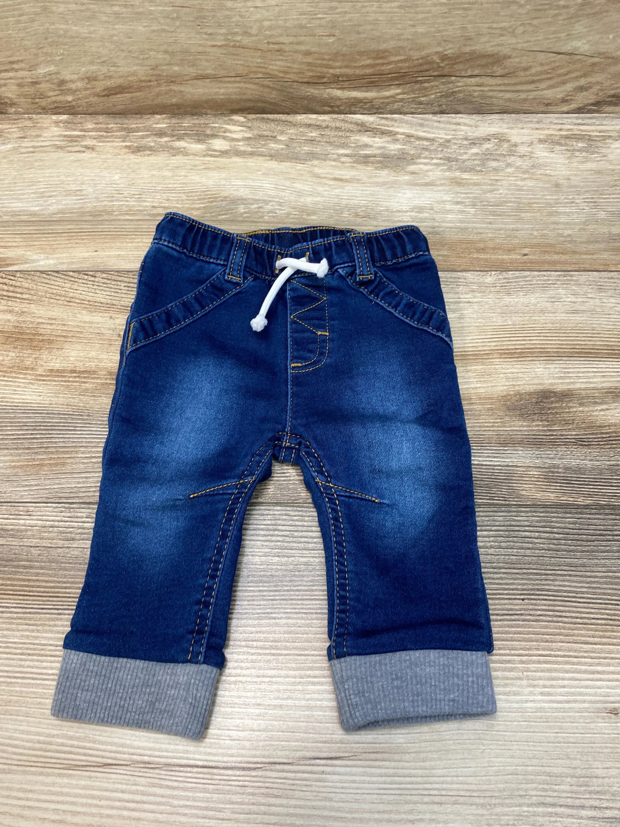 Cat & Jack Drawstring Jogger Jeans Blue sz 3-6m