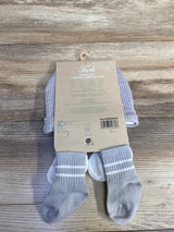 NEW Little Me 3pc Beanie & Socks Set, Grey sz 0-12m