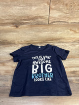 This Is What An Awesome Big Brother Looks Like Shirt Navy sz 4-5T