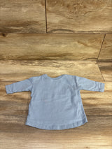 Cotton On Baby Naughty By Nature Shirt Blue sz 0-3m