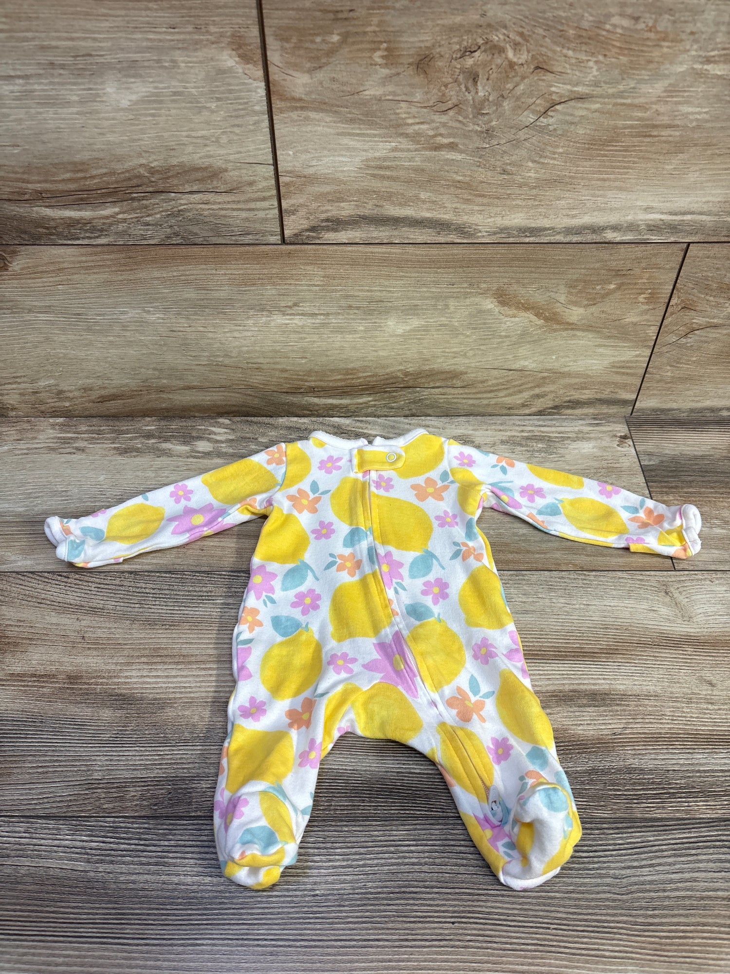 Just One You Lemon Sleeper White sz Newborn