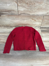 Ralph Lauren Polo Bear Mini-Cable Cotton Cardigan Red sz 5T