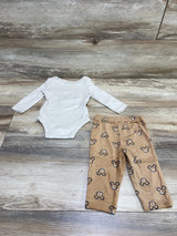 Disney Baby You're So Awesome Bodysuit & Pants Beige sz 0-3m