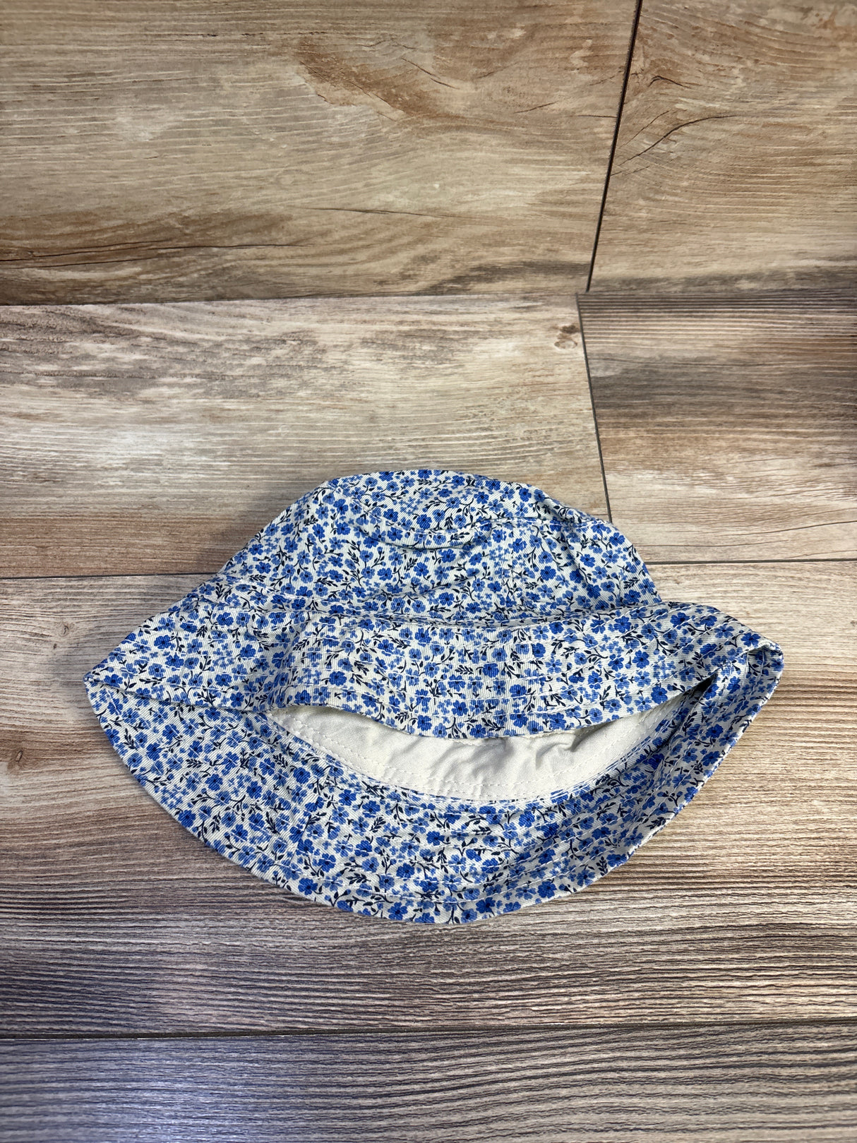 H&M Floral Bucket Hat Blue sz 2-6T