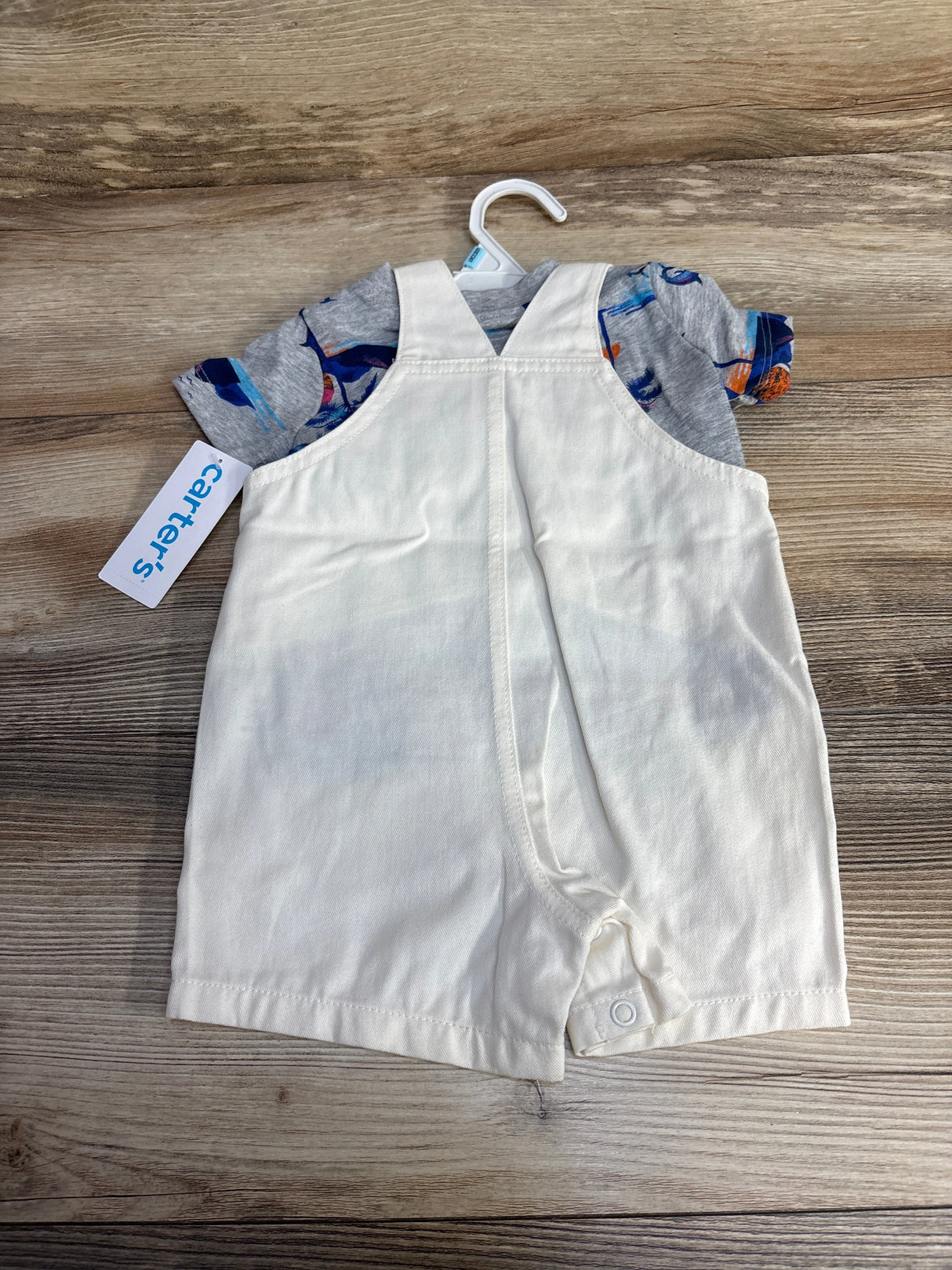 NEW Carter's 2pc Shirt & Shortall Grey sz 6m - Me n Mommy To Be