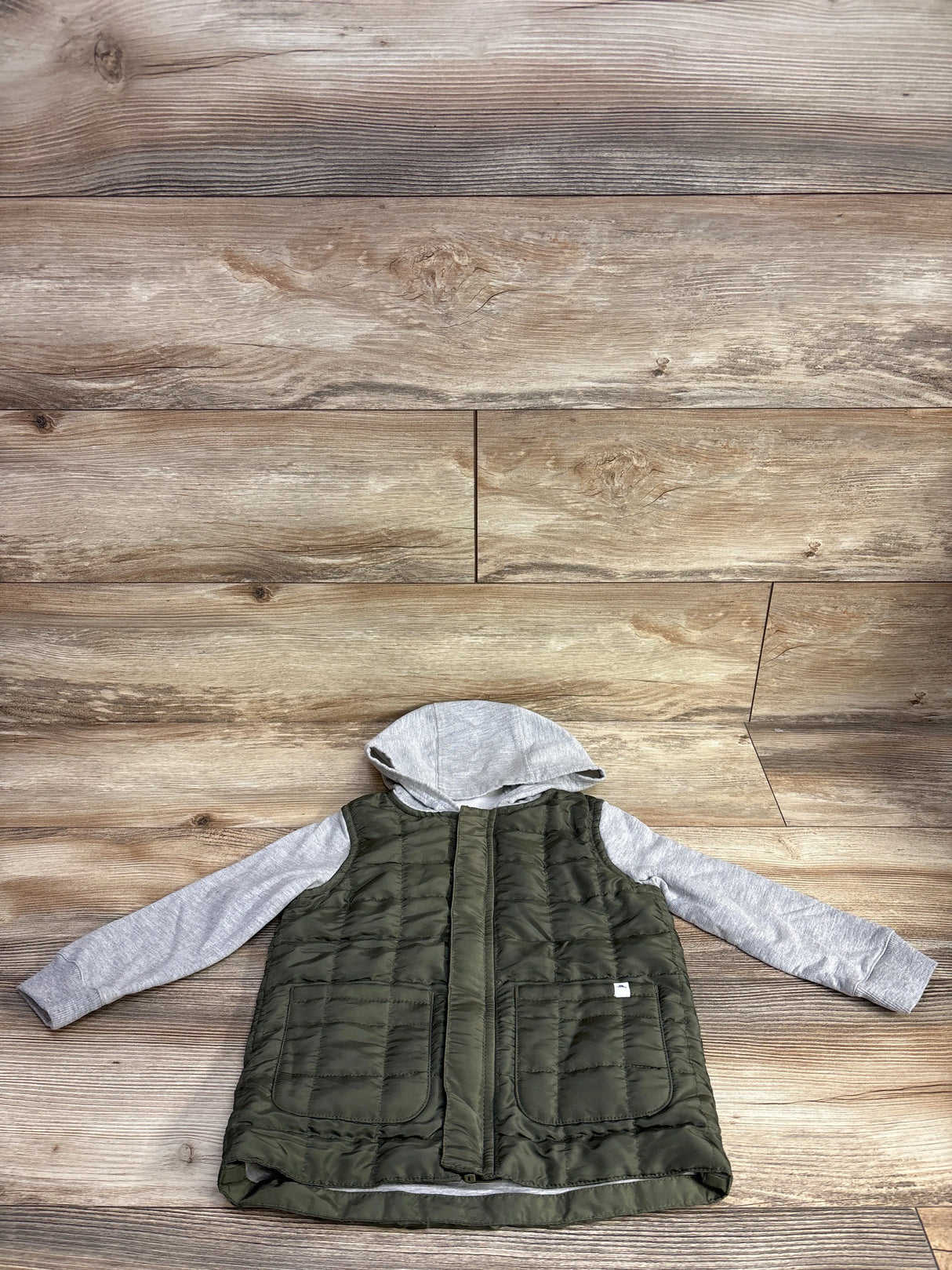 Tommy Bahama Hooded Long Sleeve Vest Grey sz 4T