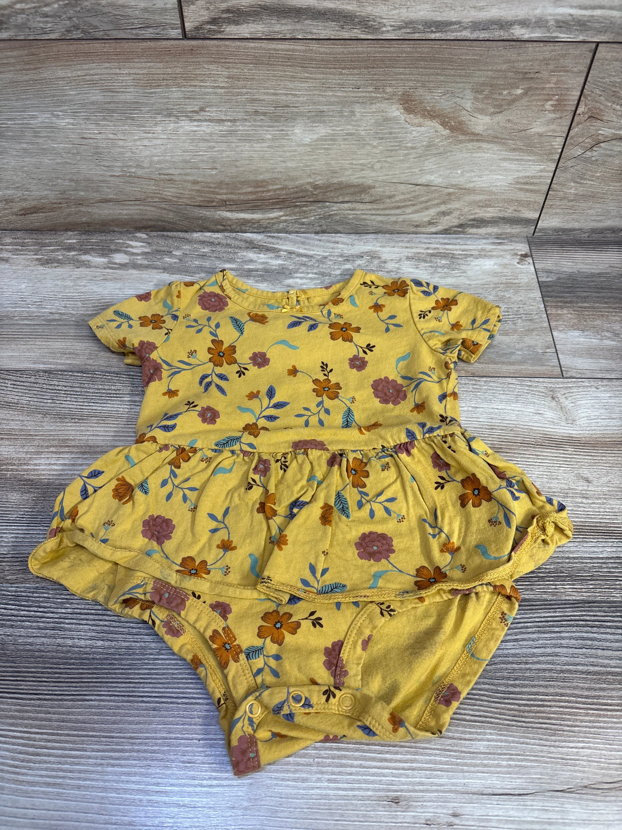 Carter's Bodysuit Dress Yellow sz 24m