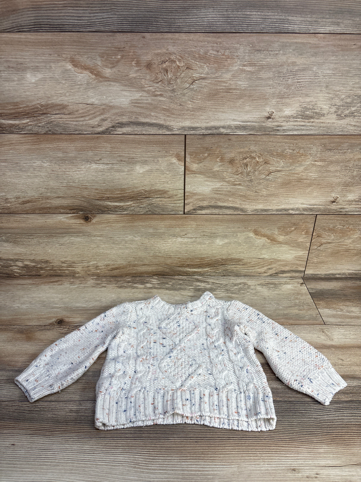 OshKosh Knit Pullover Sweatshirt White sz 18m