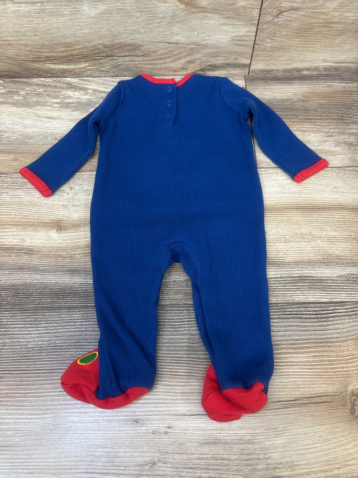 World Of Eric Carle The Very Hungry Caterpillar Waffle Knit Coverall Blue sz 3m