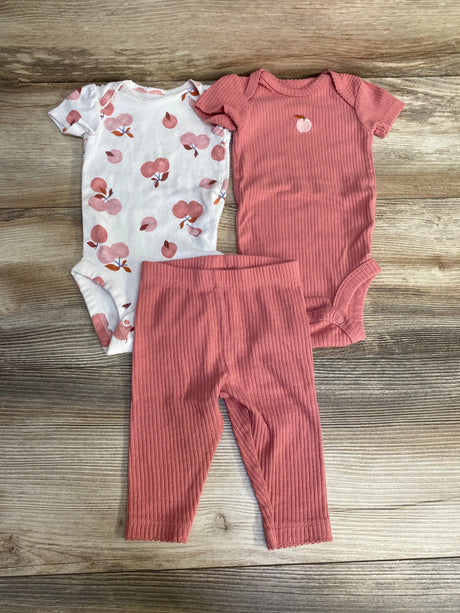 Carter's 3pc Bodysuits & Pants White/Pink sz 3m - Me n Mommy To Be