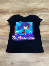 Miraculous Ladybug T-Shirt Black sz 4-5T