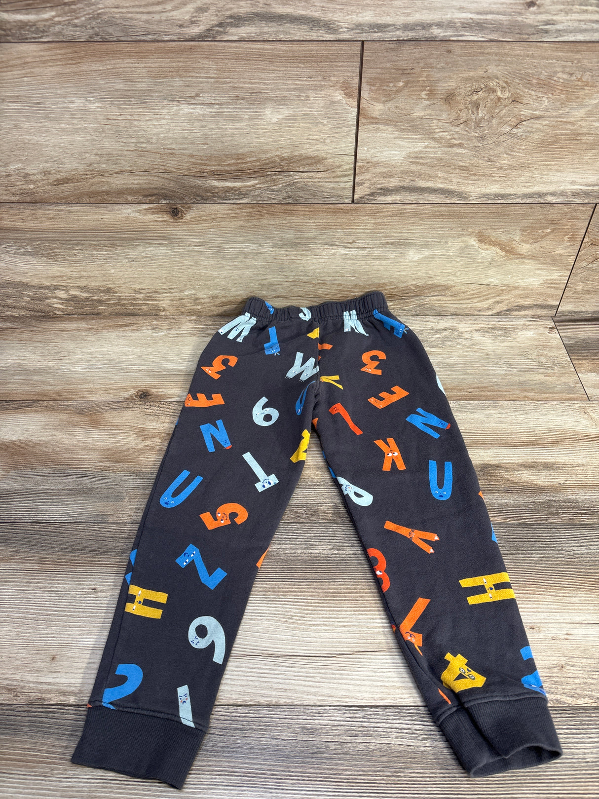 Cat & Jack Letter Print Pull On Joggers Grey sz 5T