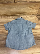 NEW OshKosh Chambray Button Up Shirt Blue sz 12m
