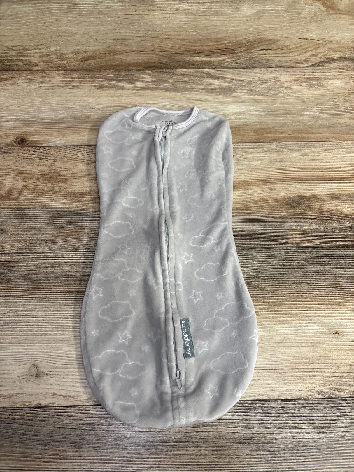 SwaddleMe Velboa Swaddle Pod Gray sz 0-2m