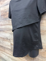 Ekouaer Maternity Nursing Shirt Black sz Small