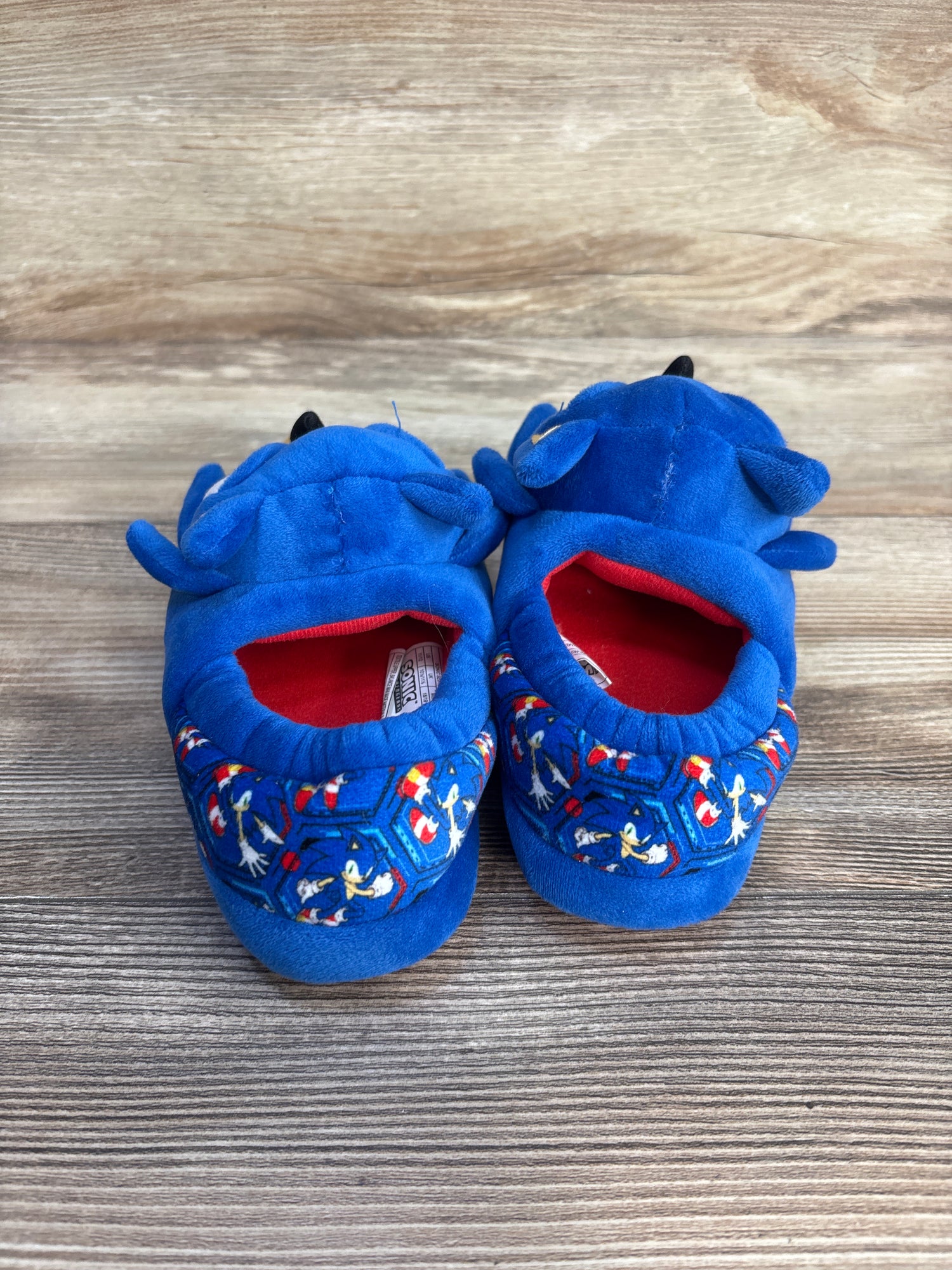 Sonic The Hedgehog Plush 3D Slippers Blue sz 11/12c