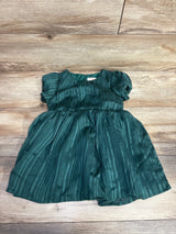 Cat & Jack Metallic Striped Dress Emerald sz 4T