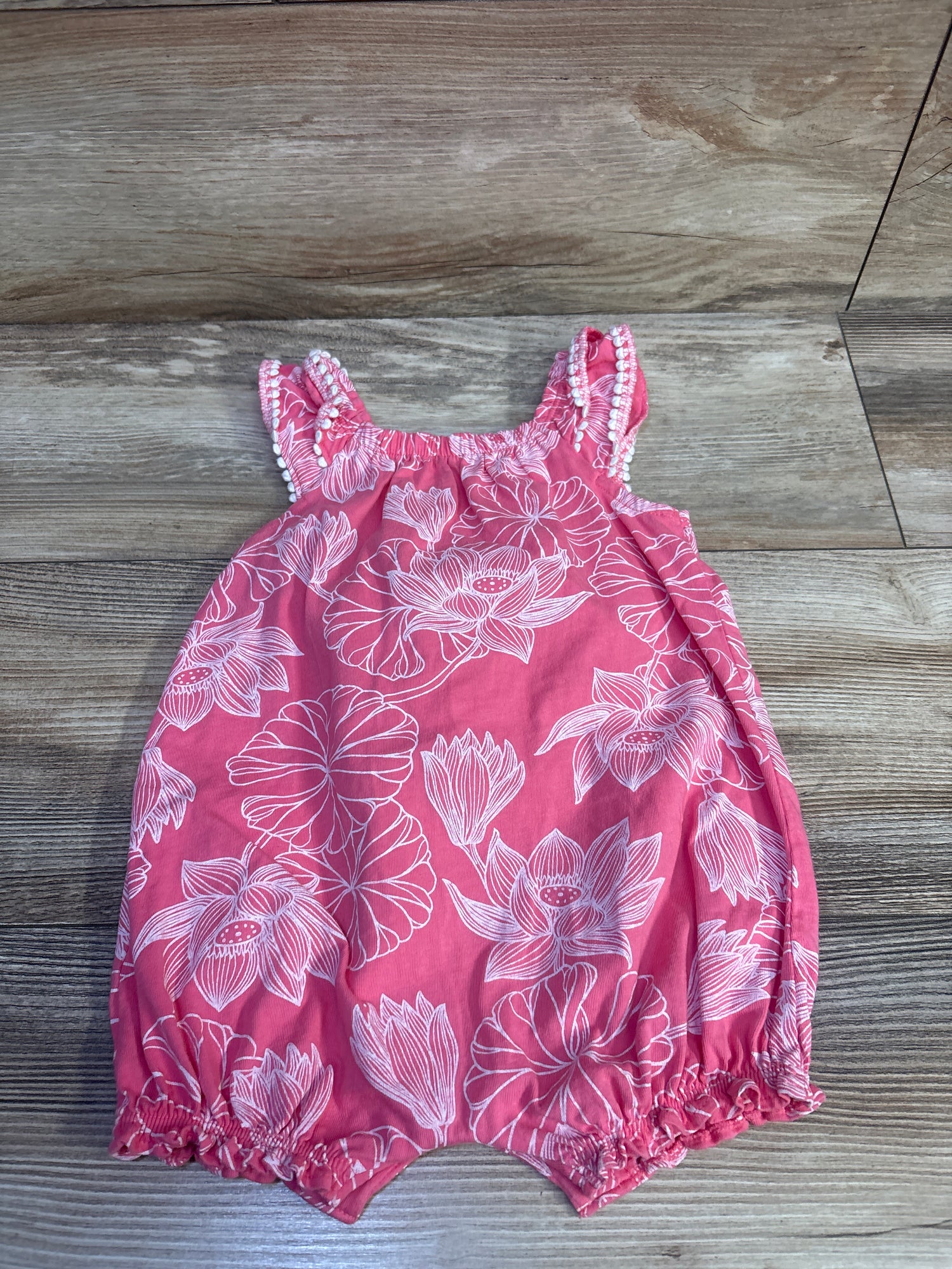 Carter's Floral Shortie Romper Pink sz 9m