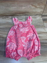 Carter's Floral Shortie Romper Pink sz 9m