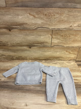 Carter's 2pc Knit Sweater & Pants Set Grey sz 9m