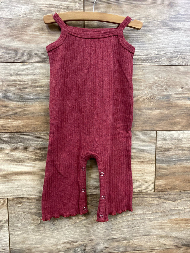 NEW Kate Quinn Organic Ribbed Jumpsuit Red sz 6-12m - Me n Mommy To Be