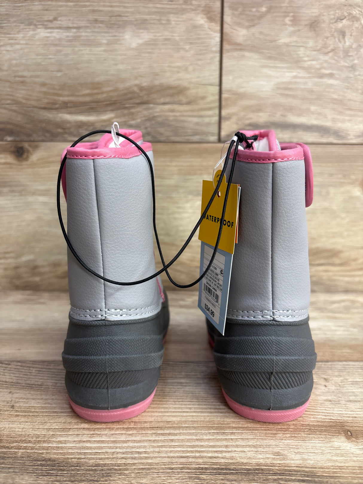 NEW Cat & Jack Lenny Winter Snow Boots Grey sz 7c