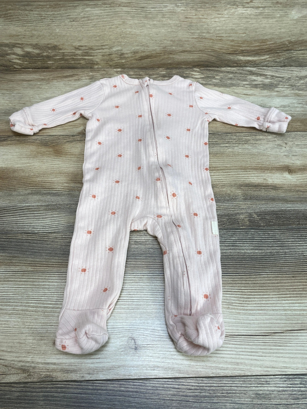 Rabbit + Bear Sunshine Ribbed Sleeper Pink sz 3-6m