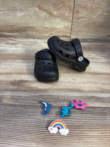 NEW Hobibear Clogs With Charms Black sz 5c