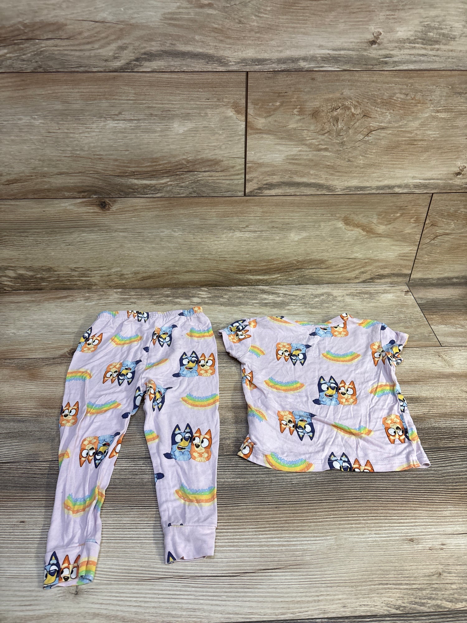 Bluey 2pc Viscose Pajama Set Pink sz 2T