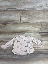 Zara Swan Print Shirt Pink sz 9-12m