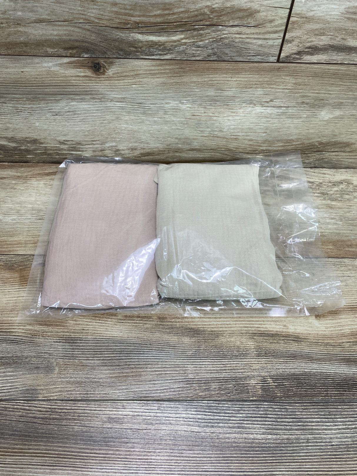 NEW 2Pk Muslin Mini Crib Sheets Fog & Blush