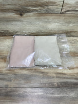 NEW 2Pk Muslin Mini Crib Sheets Fog & Blush