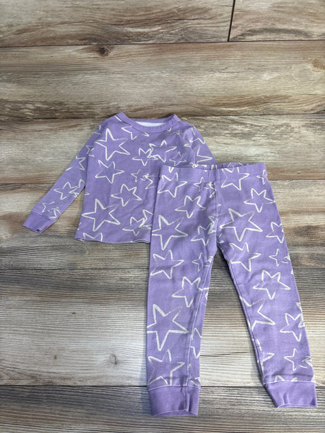 Member's Mark 2pc Star Print Pajama Set Purple sz 2T - Me n Mommy To Be