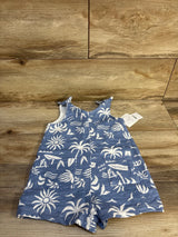 NEW Grayson Mini Palm Jumpsuit In Blue sz 2T